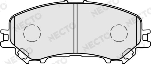 Necto FD7667A - Тормозные колодки, дисковые, комплект unicars.by