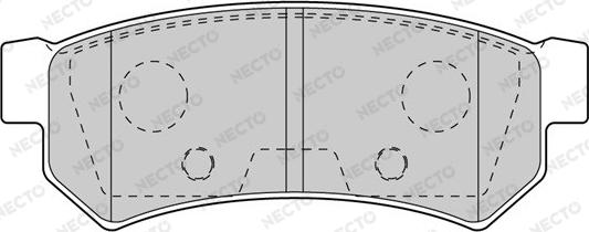 Necto FD7603A - Тормозные колодки, дисковые, комплект unicars.by