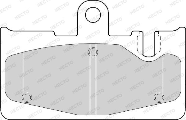 Necto FD7099A - Тормозные колодки, дисковые, комплект unicars.by