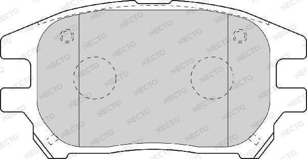 Necto FD7098A - Тормозные колодки, дисковые, комплект unicars.by