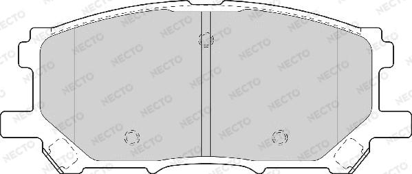 Necto FD7097A - Тормозные колодки, дисковые, комплект unicars.by