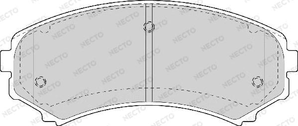 Necto FD7055A - Тормозные колодки, дисковые, комплект unicars.by