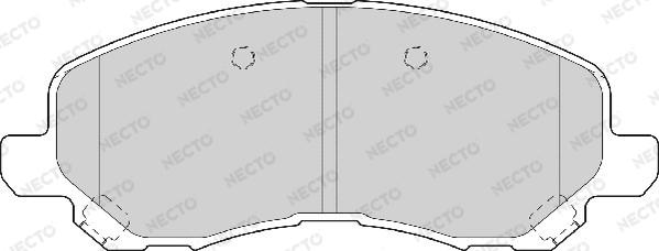 Necto FD7066A - Тормозные колодки, дисковые, комплект unicars.by