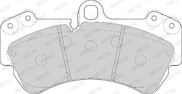 Necto FD7068A - Тормозные колодки, дисковые, комплект unicars.by