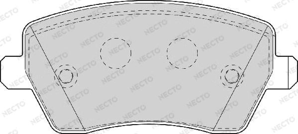 Necto FD7063A - Тормозные колодки, дисковые, комплект unicars.by