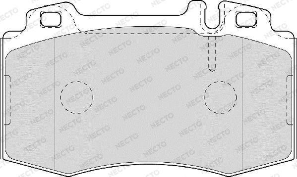 Necto FD7008A - Тормозные колодки, дисковые, комплект unicars.by