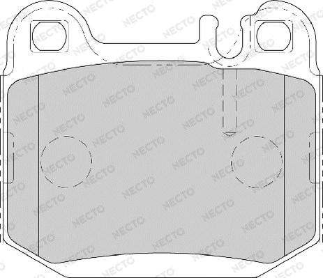 Necto FD7018A - Тормозные колодки, дисковые, комплект unicars.by