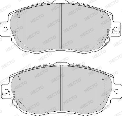 Necto FD7033A - Тормозные колодки, дисковые, комплект unicars.by