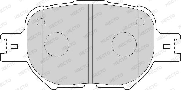 Necto FD7020A - Тормозные колодки, дисковые, комплект unicars.by