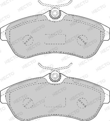 Necto FD7028A - Тормозные колодки, дисковые, комплект unicars.by