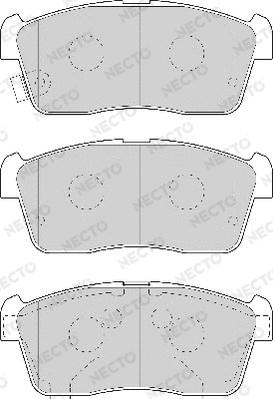 Necto FD7022A - Тормозные колодки, дисковые, комплект unicars.by