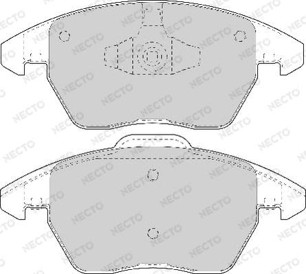 Necto FD7146A - Тормозные колодки, дисковые, комплект unicars.by