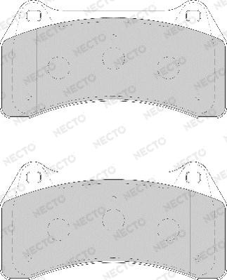 Necto FD7142A - Тормозные колодки, дисковые, комплект unicars.by