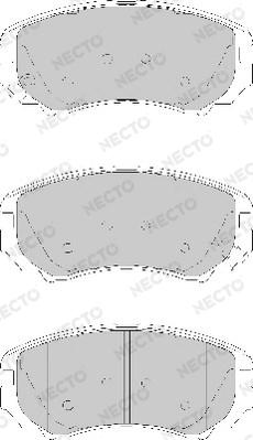 Necto FD7147A - Тормозные колодки, дисковые, комплект unicars.by