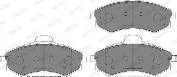 Necto FD7150A - Тормозные колодки, дисковые, комплект unicars.by