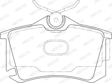 Necto FD7160A - Тормозные колодки, дисковые, комплект unicars.by