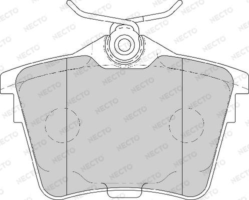 Necto FD7106A - Тормозные колодки, дисковые, комплект unicars.by