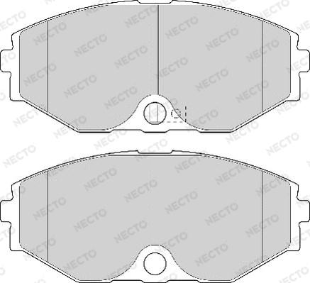 Necto FD7102A - Тормозные колодки, дисковые, комплект unicars.by