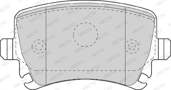 Necto FD7115A - Тормозные колодки, дисковые, комплект unicars.by