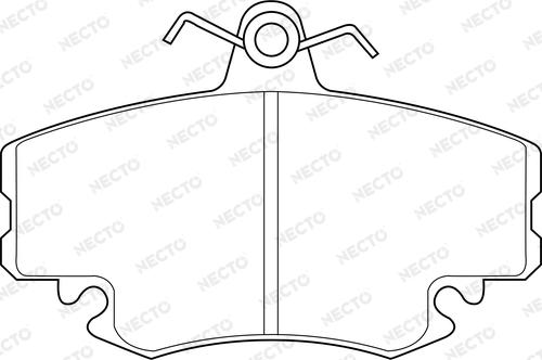 Necto FD7181A - Тормозные колодки, дисковые, комплект unicars.by