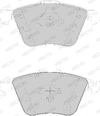 Necto FD7137A - Тормозные колодки, дисковые, комплект unicars.by