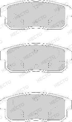 Necto FD7173A - Тормозные колодки, дисковые, комплект unicars.by