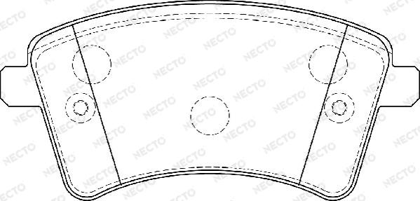 Necto FD7396A - Тормозные колодки, дисковые, комплект unicars.by