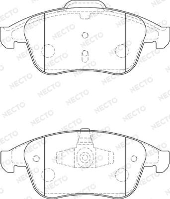 Necto FD7355A - Тормозные колодки, дисковые, комплект unicars.by