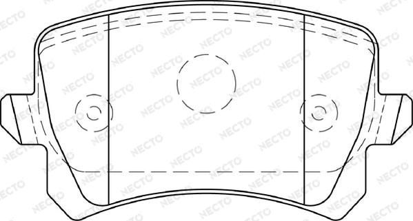 Necto FD7350A - Тормозные колодки, дисковые, комплект unicars.by