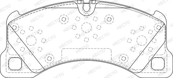 Necto FD7351A - Тормозные колодки, дисковые, комплект unicars.by