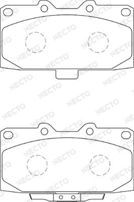 Necto FD7305A - Тормозные колодки, дисковые, комплект unicars.by