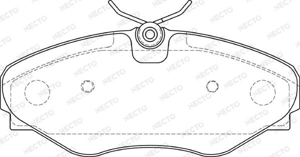 Necto FD7386A - Тормозные колодки, дисковые, комплект unicars.by