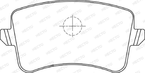 Necto FD7339A - Тормозные колодки, дисковые, комплект unicars.by