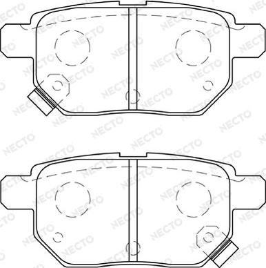 Necto FD7336A - Тормозные колодки, дисковые, комплект unicars.by