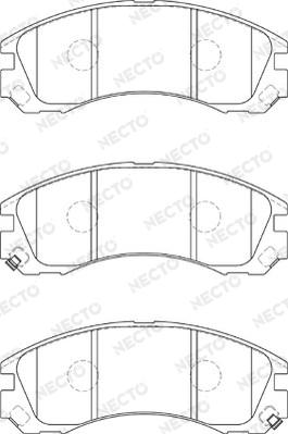 Necto FD7324A - Тормозные колодки, дисковые, комплект unicars.by