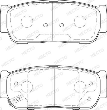 HELLA T1363 - Тормозные колодки, дисковые, комплект unicars.by