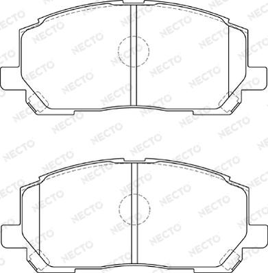 Necto FD7259A - Тормозные колодки, дисковые, комплект unicars.by