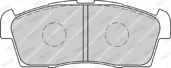 Necto FD7204A - Тормозные колодки, дисковые, комплект unicars.by