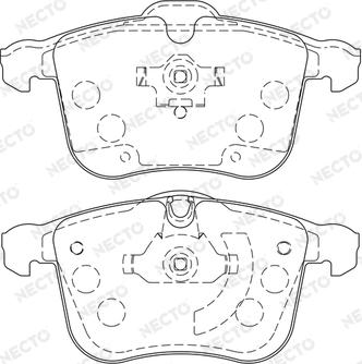 Necto FD7211A - Тормозные колодки, дисковые, комплект unicars.by