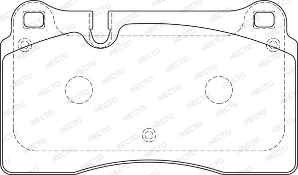 Necto FD7234A - Тормозные колодки, дисковые, комплект unicars.by