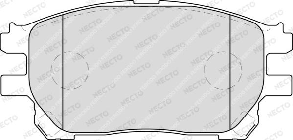 Necto FD7230A - Тормозные колодки, дисковые, комплект unicars.by