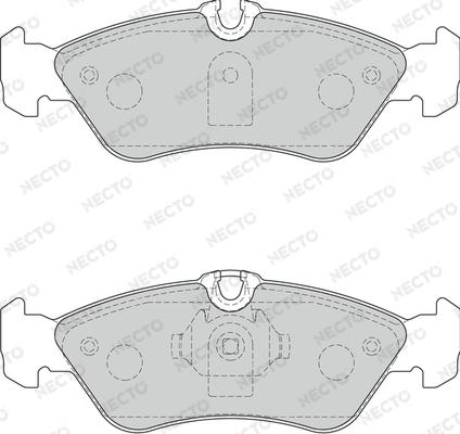 Necto FD7233V - Тормозные колодки, дисковые, комплект unicars.by