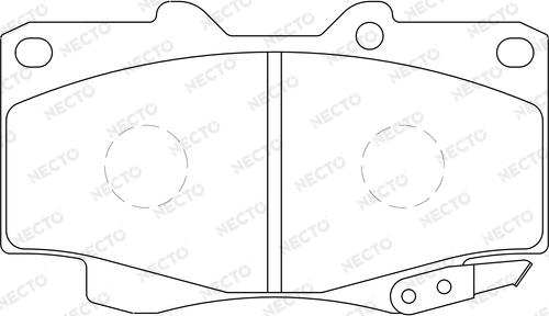 Necto FD7223A - Тормозные колодки, дисковые, комплект unicars.by