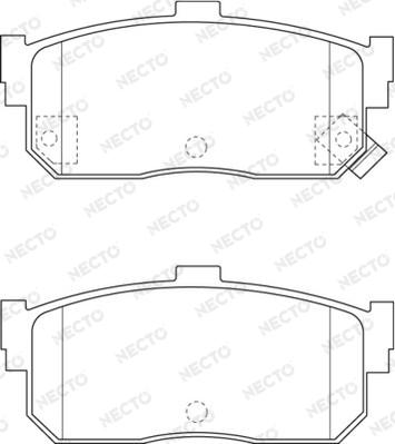 Necto FD7277A - Тормозные колодки, дисковые, комплект unicars.by