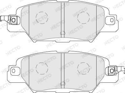 Necto FD7794A - Тормозные колодки, дисковые, комплект unicars.by