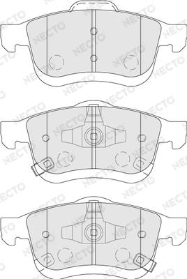 Necto FD7749A - Тормозные колодки, дисковые, комплект unicars.by