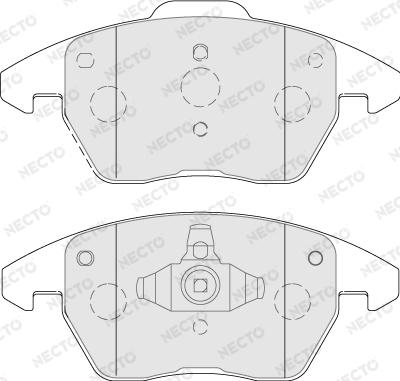 Necto FD7788A - Тормозные колодки, дисковые, комплект unicars.by