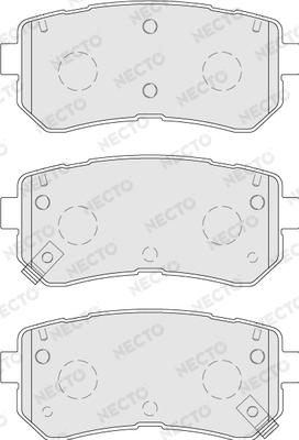 Necto FD7770A - Тормозные колодки, дисковые, комплект unicars.by