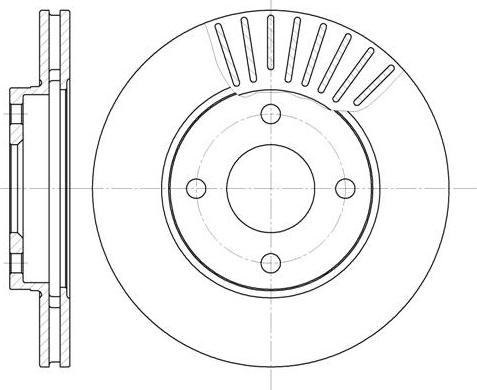 NEW BLOX NB016860V04F - Тормозной диск unicars.by