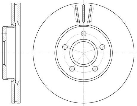 NEW BLOX NB018210V05F - Тормозной диск unicars.by